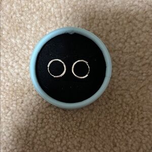 Elegant Silver Hoop Earrings